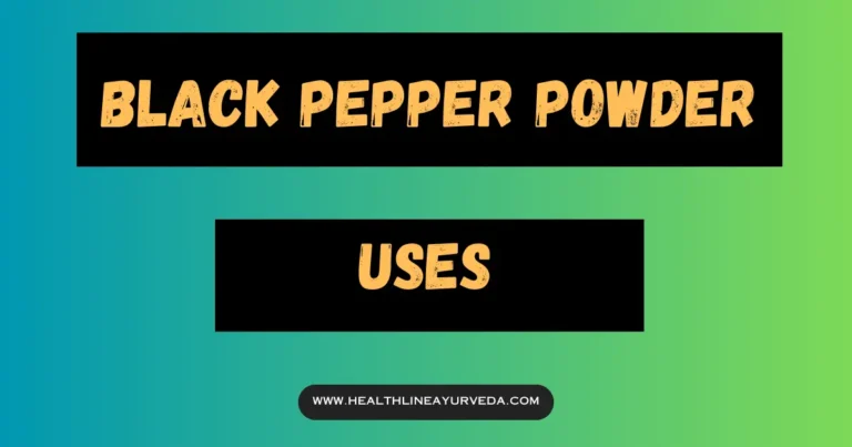 Black Pepper Powder Uses